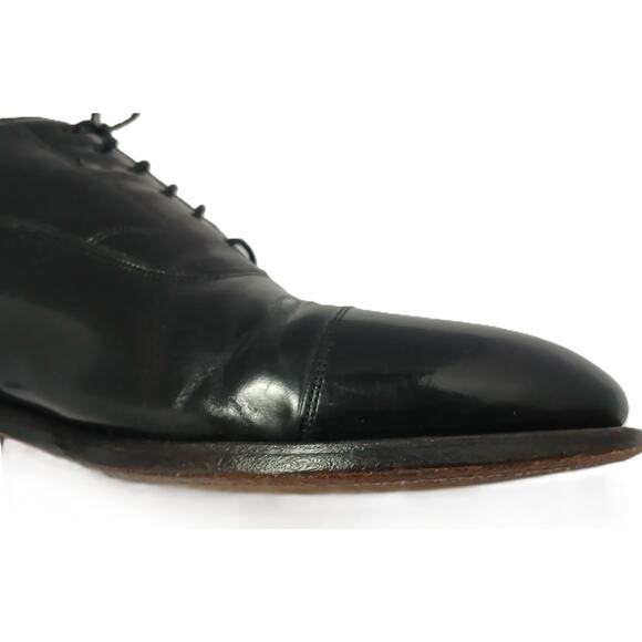 Johnston Murphy Melton Cap Toe Oxford Optima Black Shoes Men's Size 12 D/B - Picture 8 of 9